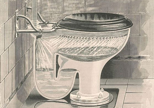 Pre-20th century Toilet sketch , credit Smithsonian