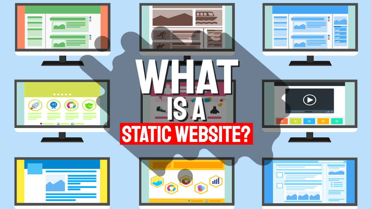 Featured image with text: "What is a static website?"