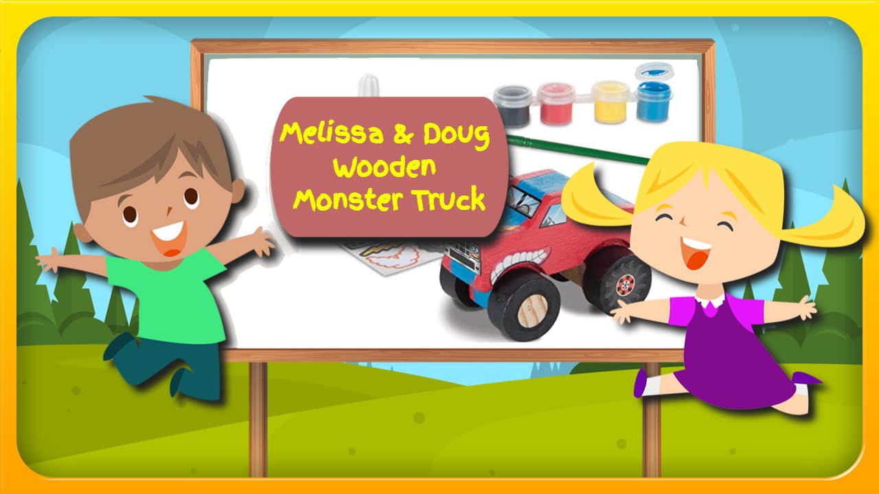 Melissa and Doug Wooden Monster Truck and Other Imaginative Play Toys