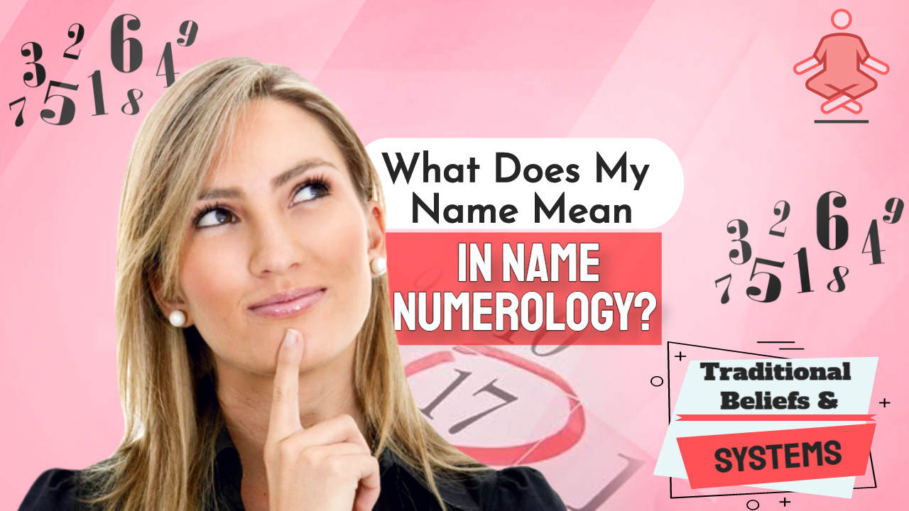 Image text: "What does my name mean in Name Numerology".