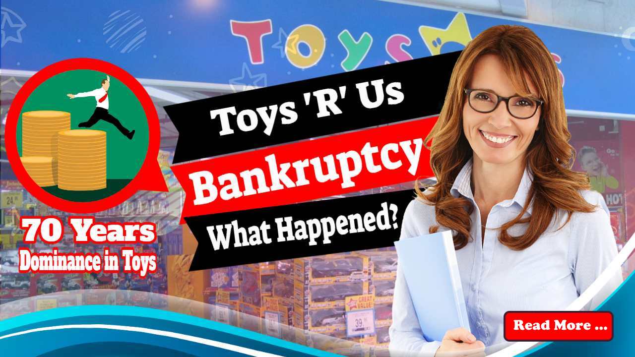 Featured image text: "Toys 'R' Us bankruptcy".