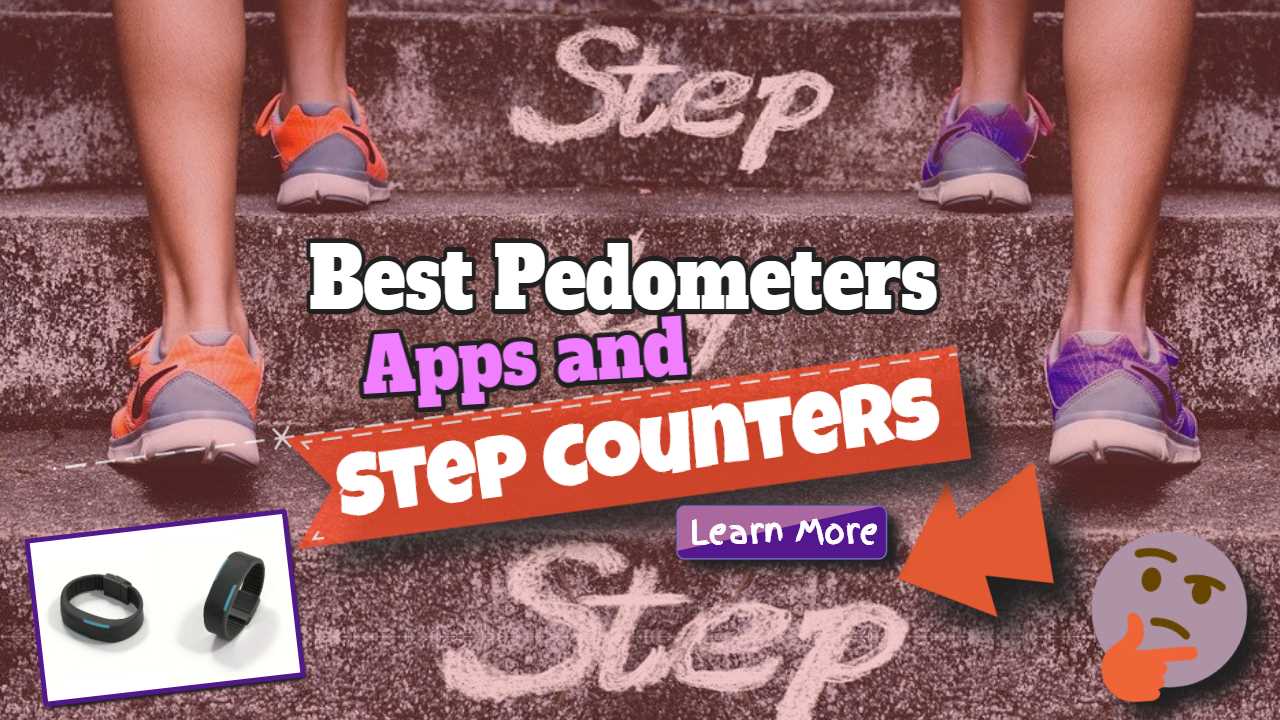 Featured image with text: "Best pedometers apps and step counters".