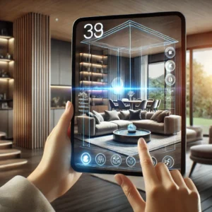 futuristic vision of virtual real estate tour