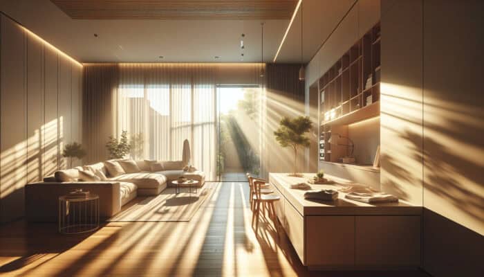 House Clearance in Bradford: A serene, orderly home interior with sunlight, symbolising a fresh start after clearance.