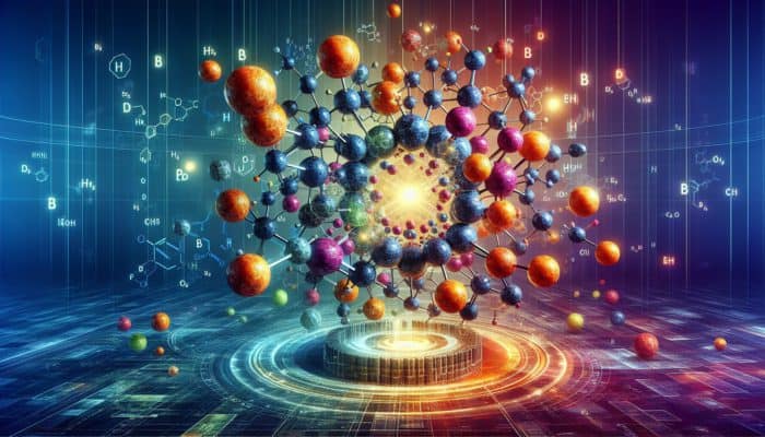 Illustration of B vitamins' molecular structures, illustrating their health and metabolic roles.